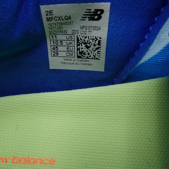 NEW New Balance Men's WIDE 2E FuelCell Rebel v4 Running Shoes MFCXLQ4 Spice Blue - Picture 9 of 13